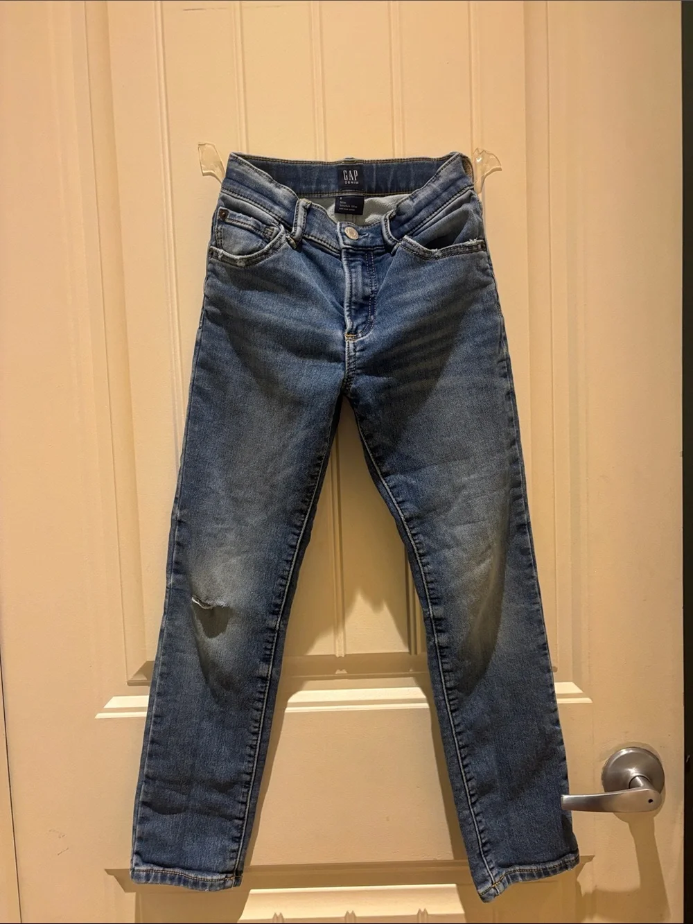 GAP Men's Slim Straight Medium Blue Washed Jeans